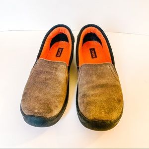 Crocs any weather suede slip ons SZ-8.5